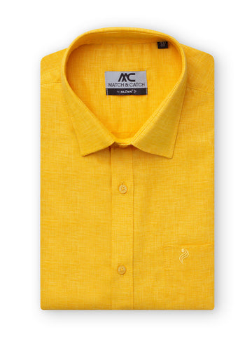 Match & Catch - Colour Shirts & Fancy Border Dhoti  - Gold Fusion