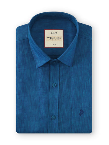 Winner Club Colour Shirts & Fancy Border Dhoti - Agent Blue