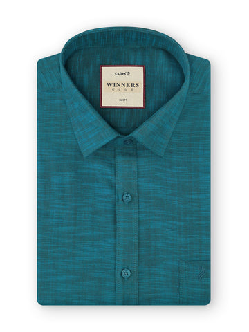 Winners Club Colour Shirts & Fancy Border Double Dhoti - Deepsky Blue