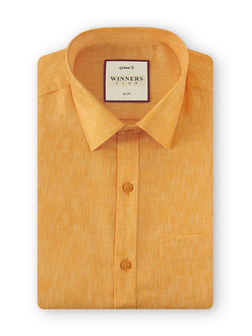 Winner Club Colour Shirts & Fancy Border Dhoti - Gold Shirt