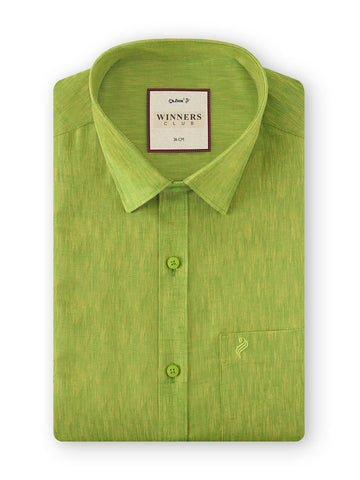Winner Club Colour Shirts & Fancy Border Dhoti - Green