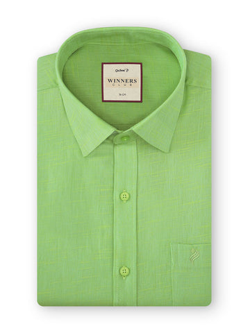Winner Club Colour Shirts & Fancy Border Dhoti - Greenery
