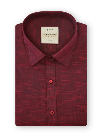 Winner Club Colour Shirts & Fancy Border Dhoti - Maroon