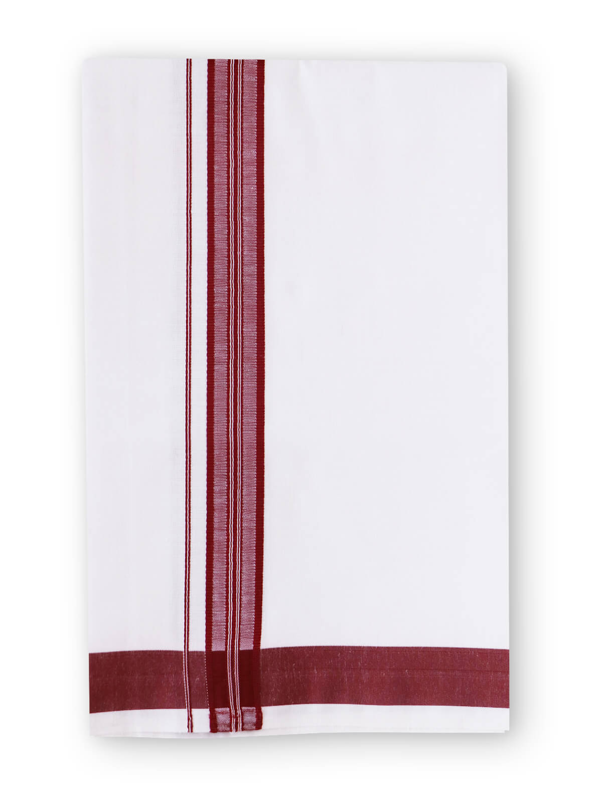  Colour Shirts & Fancy Border Dhoti - Maroon