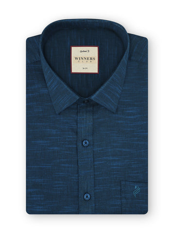 Winner Club Colour Shirts & Fancy Border Dhoti - Navy