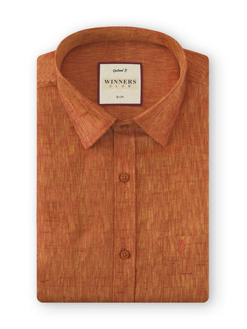 Winner Club Colour Shirts & Fancy Border Dhoti - Rusty Red