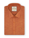 Colour Shirts & Fancy Border Dhoti - Tangarine